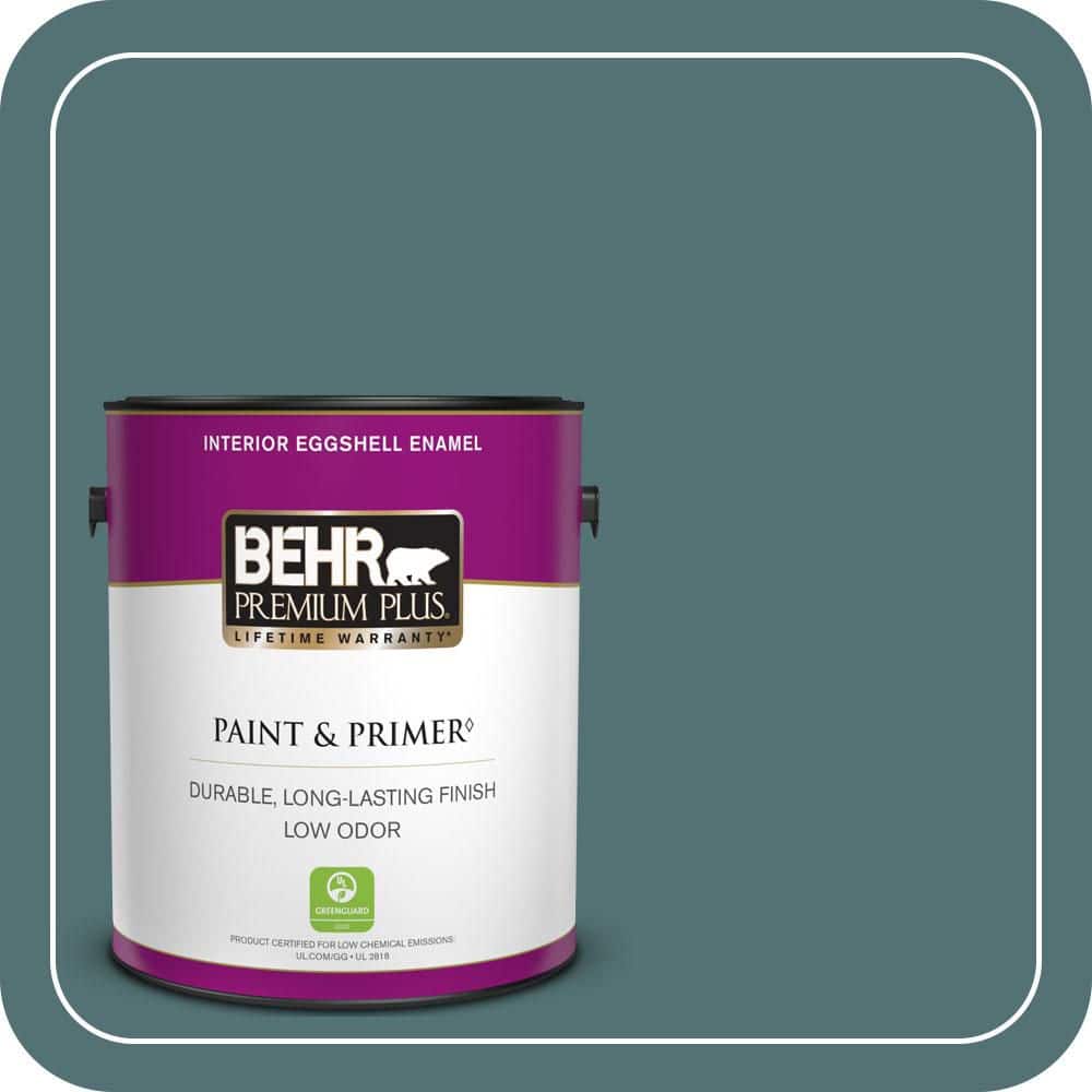 BEHR PREMIUM PLUS 1 gal. #PPU13-02 Juniper Berries Eggshell Enamel Low Odor Interior Paint & Primer