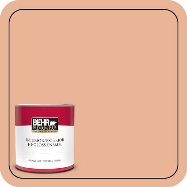 BEHR PREMIUM PLUS #M210-4 Peach Shortcake Enamel Low Odor & Primer (3)