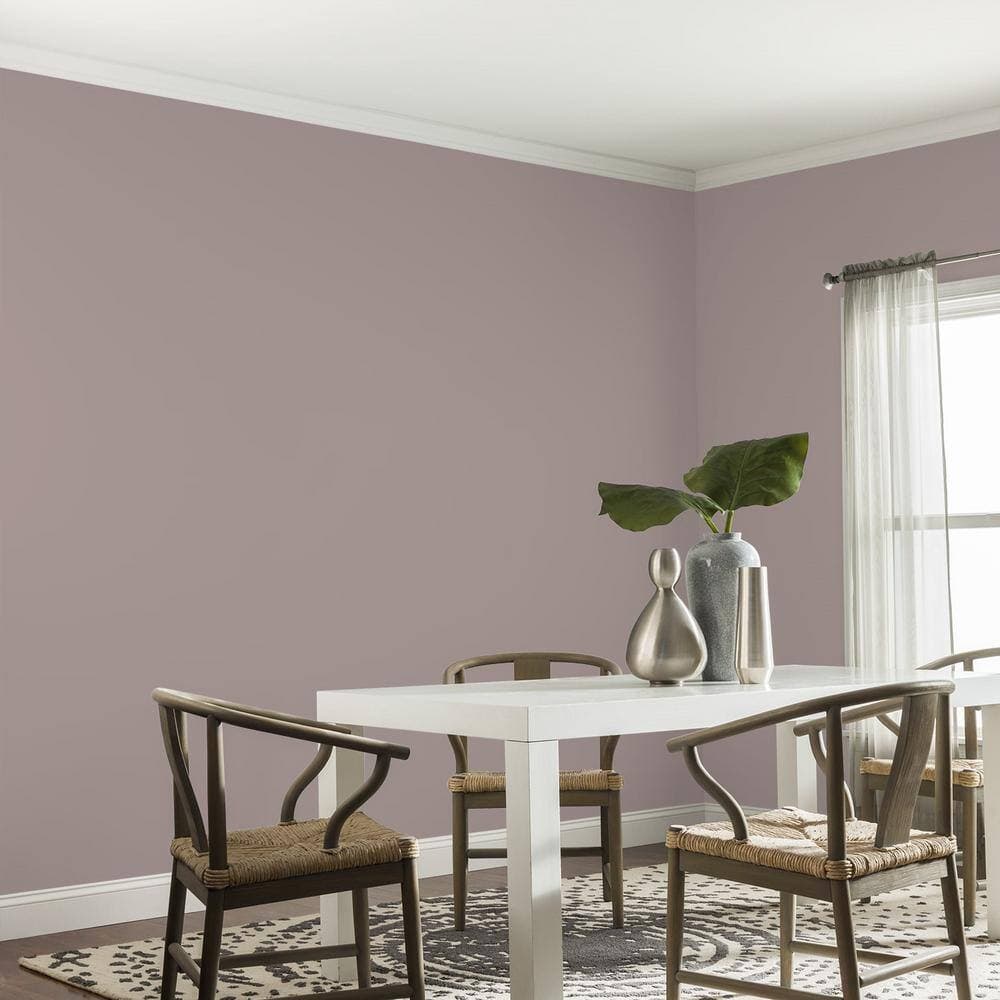 Glidden Diamond 1 gal. PPG1015-5 Heliotrope Eggshell Interior Paint with Primer (4)