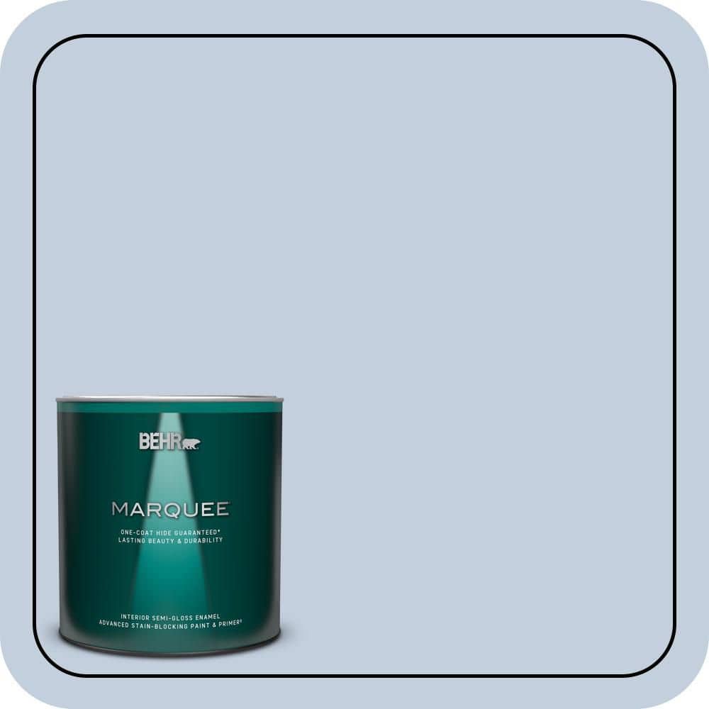 BEHR MARQUEE 1 qt. #PPU15-17 Monet One-Coat Hide Semi-Gloss Enamel Interior Paint & Primer
