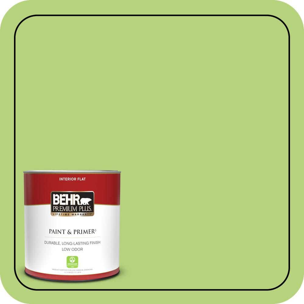 BEHR PREMIUM PLUS #420B-4 Tart Apple Enamel Interior/Exterior Paint & Primer Color Sample
