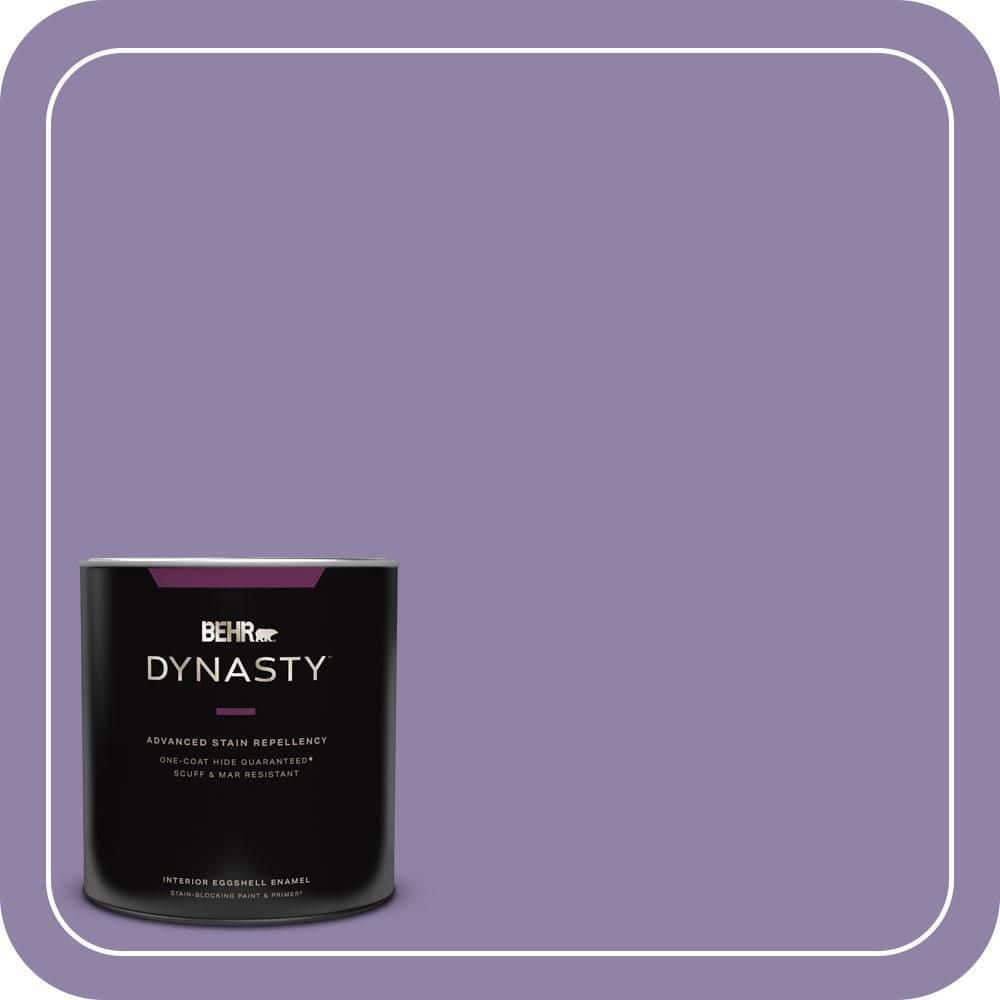 BEHR DYNASTY 1 qt. #650D-5 Fabulous Grape Eggshell Enamel Interior Stain-Blocking Paint and Primer