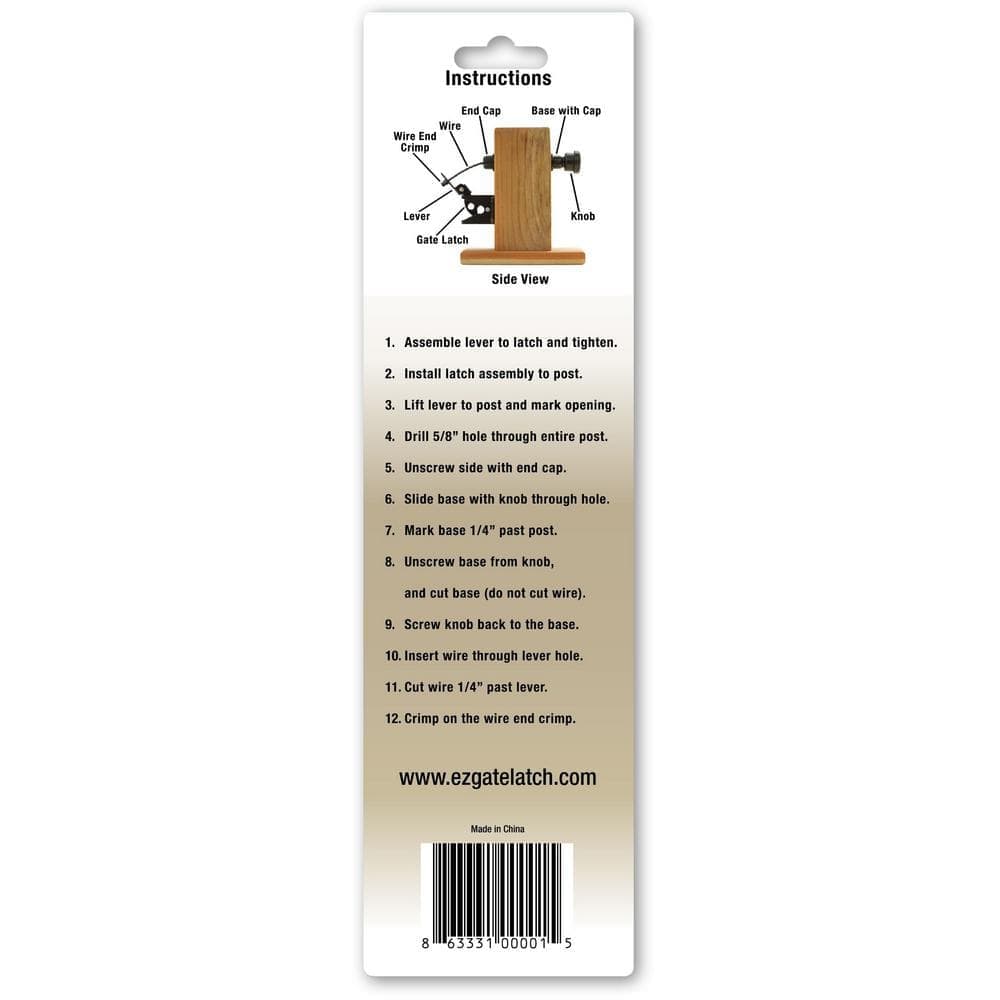 GH Gate Products Black Plastic Gate Latch Pull (3)