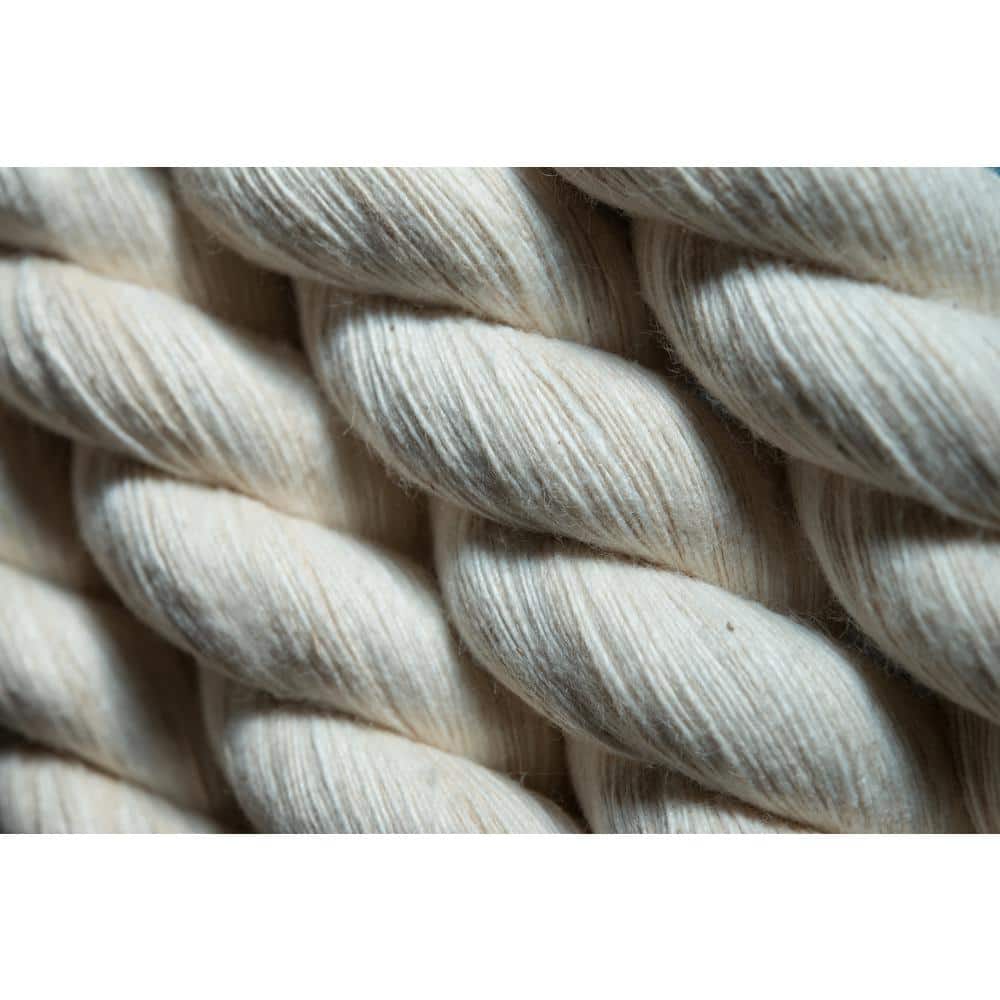 KingCord 1/2 in. x 200 ft. Cotton Twisted Rope 3-Strand, Natural (2)