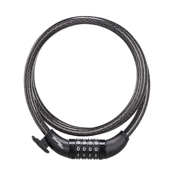 Master Lock Bike Lock Cable with Combination, Resettable, 5 ft. Long (2)