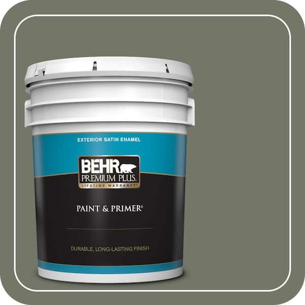 BEHR PREMIUM PLUS #PPU10-19 Conifer Green Enamel Low Odor & Primer (2)