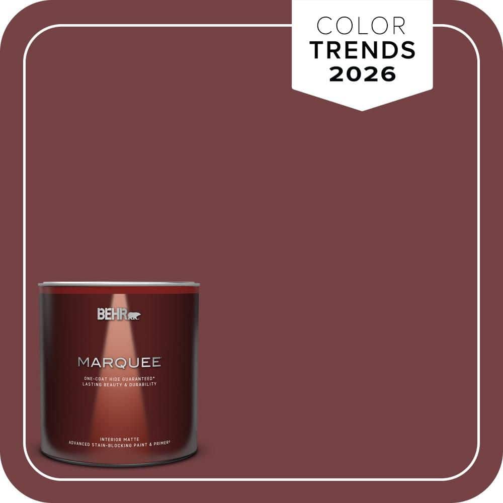 BEHR MARQUEE 1 qt. #MQ1-15 Rumors One-Coat Hide Matte Interior Paint & Primer (1)
