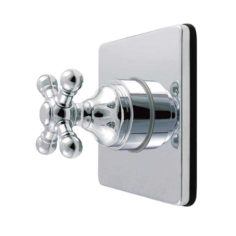Kingston Brass Metropolitan 3/4 in. Single-Handle 1-Hole Wall Mount 6-Way Diverter Valve with Trim Kit in Polished Chrome (1)