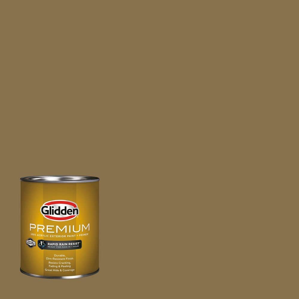 Glidden Premium 1 qt. PPG1100-7 Paddle Wheel Satin Exterior Latex Paint (1)