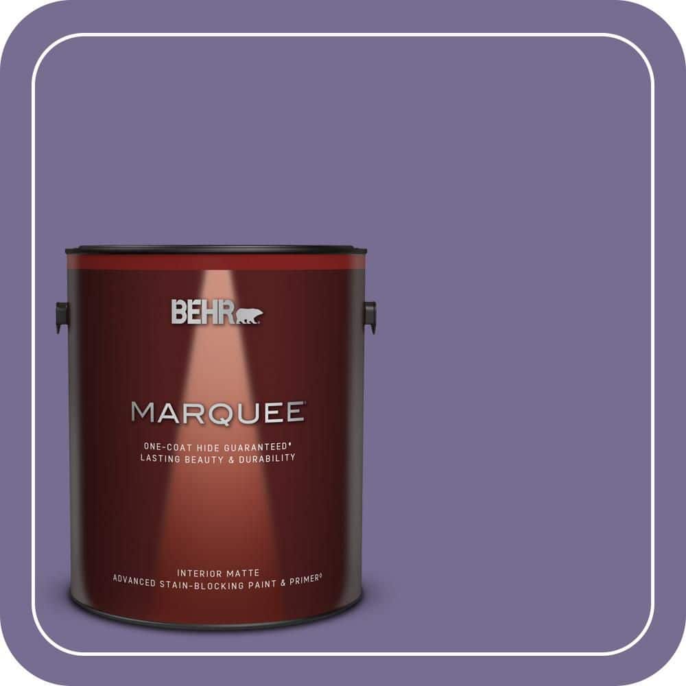 BEHR MARQUEE 1 gal. #650D-6 Purple Silhouette Matte Interior Paint & Primer