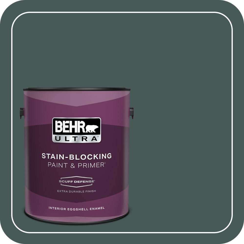 BEHR ULTRA 1 gal. #MQ6-09 Hostaleaf Extra Durable Eggshell Enamel Interior Paint & Primer