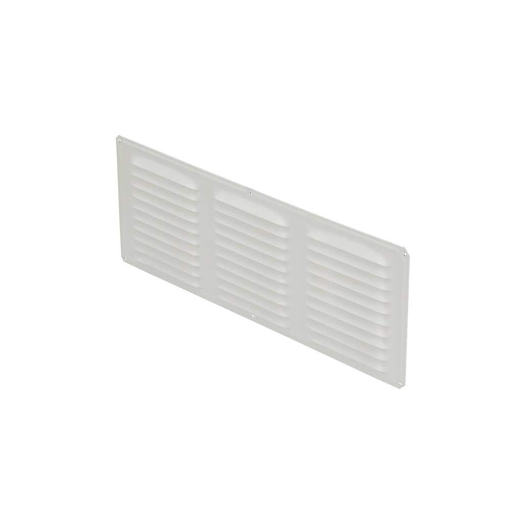 Air Vent 16 in. x 6 in. Rectangular White Aluminum Soffit Vent Screen Included (3)