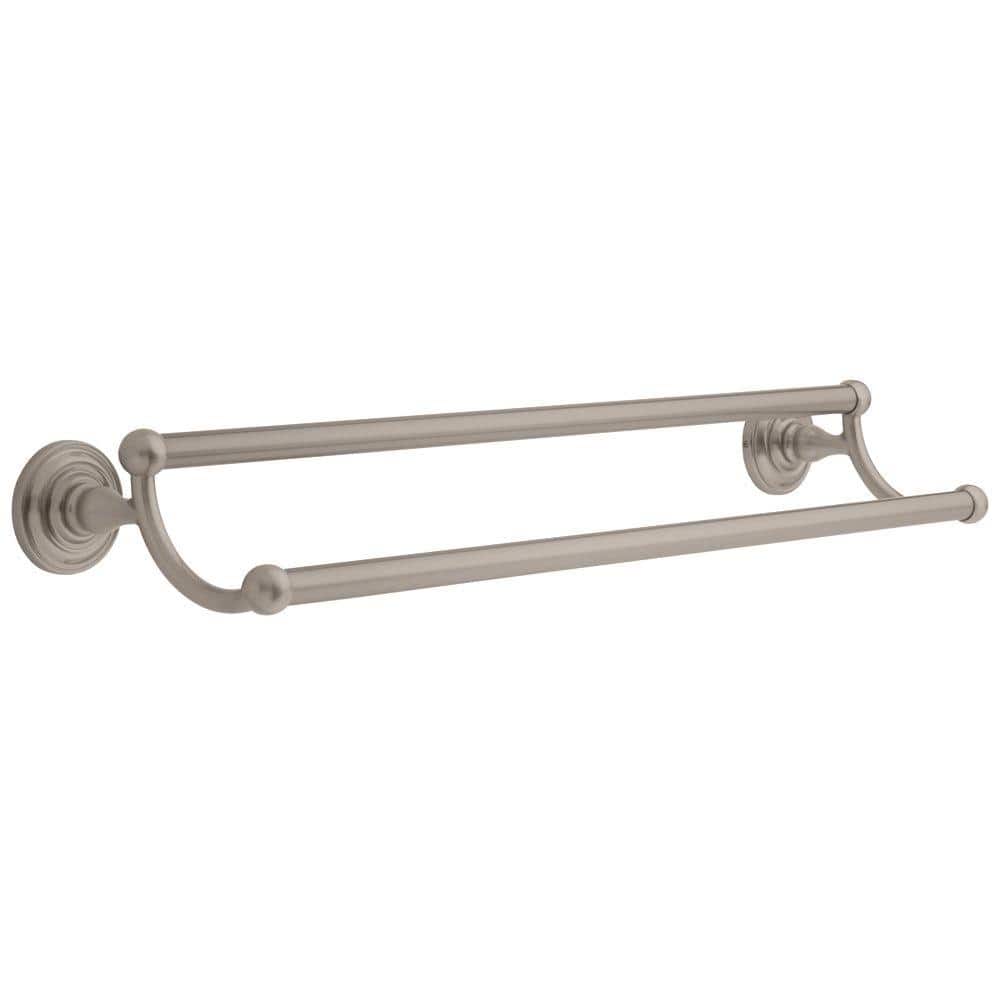 Delta Greenwich 24 in. Double Towel Bar in SpotShield Brushed Nickel