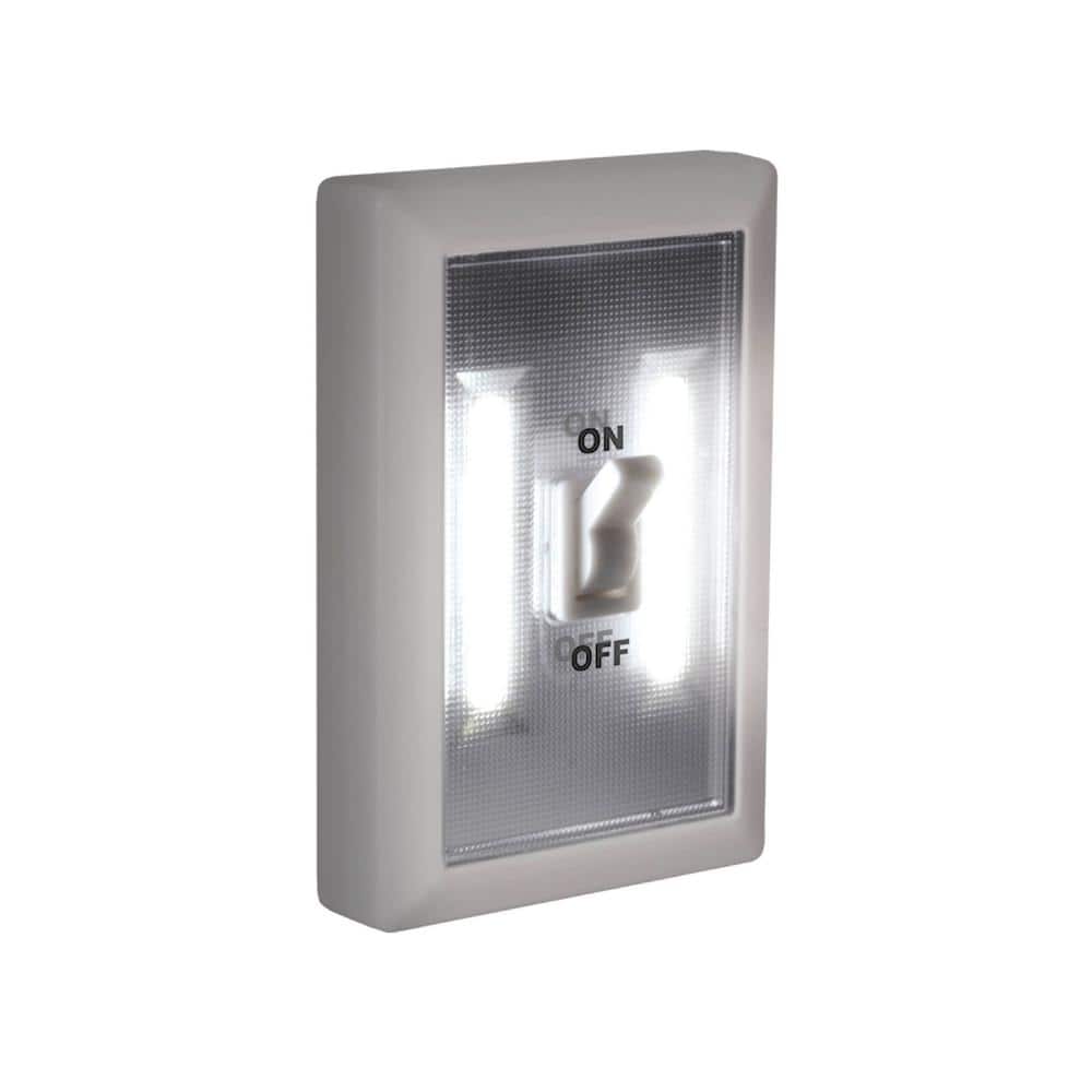 HANDY BRITE 3-Watt LED Super Bright Switch Night Light, White (2-Pack) (2)
