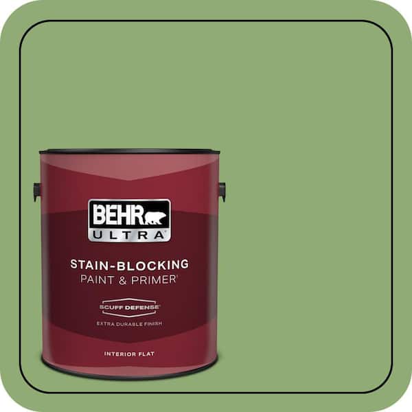 BEHR PREMIUM PLUS #430D-5 Geranium Leaf Enamel Low Odor & Primer (4)