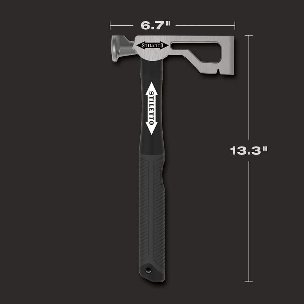 Stiletto 9 oz. Drywall Axe Fiberglass Hammer with 13 in. Handle (3)