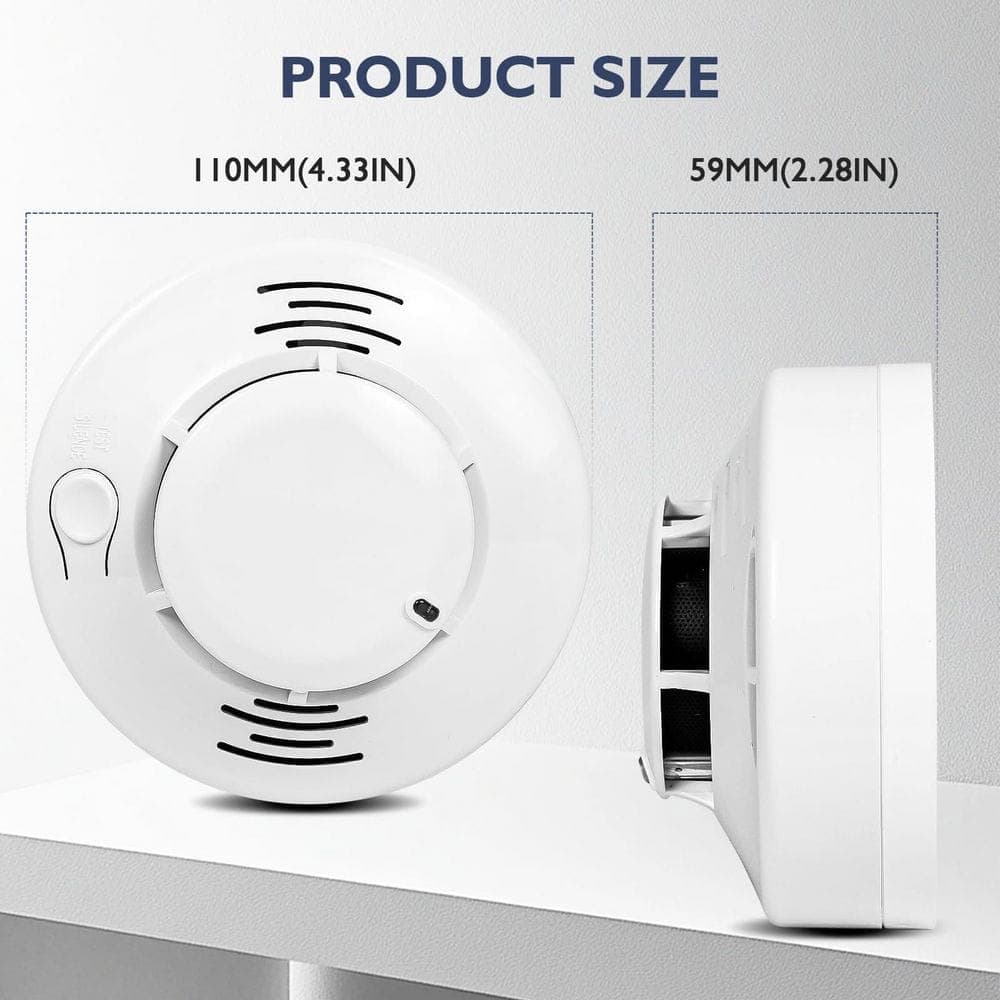 Unbranded Smoke Alarm Photoelectric Sensor Alarm 85dB Sound LED Warning 360 Degree Detection Easy Install Home Office (3)