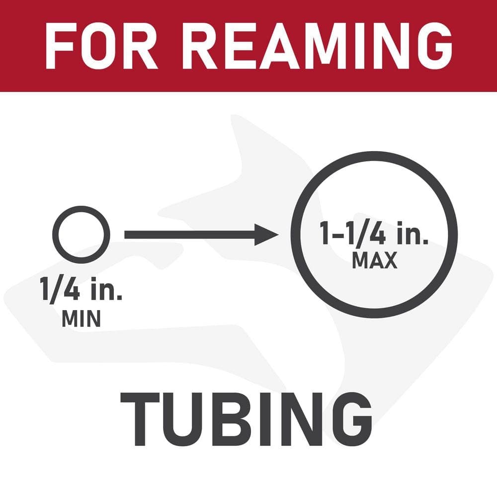 Husky Inner/Outer Reamer For 1/4 in. to 1-1/4 in. Outside Diameter Tubing and Pipe (2)