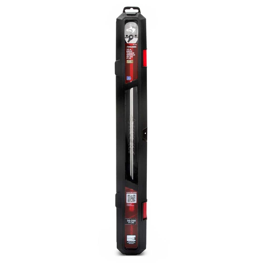 Husky 1/2 in. Drive Torque Wrench 50 ft. / lbs. to 250 ft. / lbs. (3)