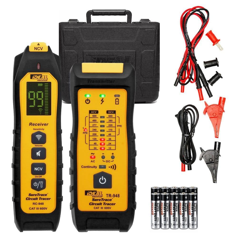 IDEAL SureTrace Plus Circuit Tracer, 0-600 Volts AC/DC with Continuity Test