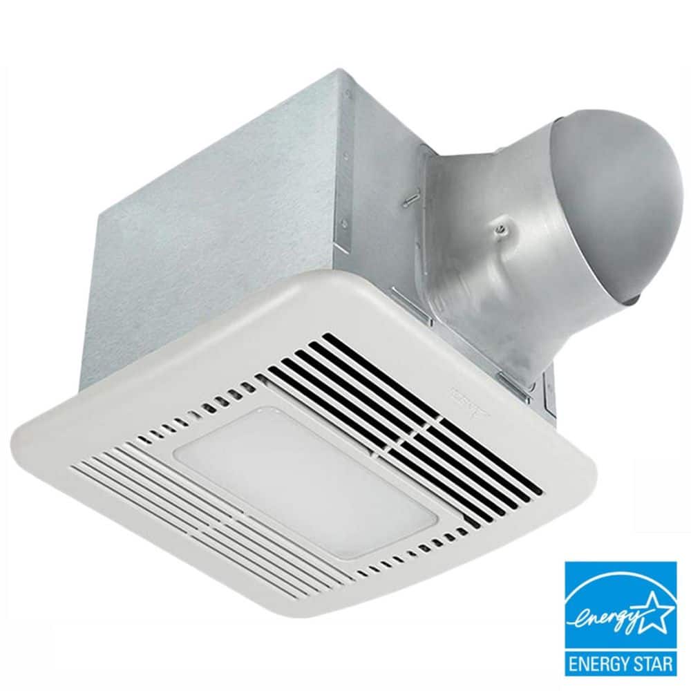 Delta Breez Signature 80/110 CFM Adjustable Speed Ceiling Bathroom Exhaust Fan with Dimmable LED Light, ENERGY STAR (1)