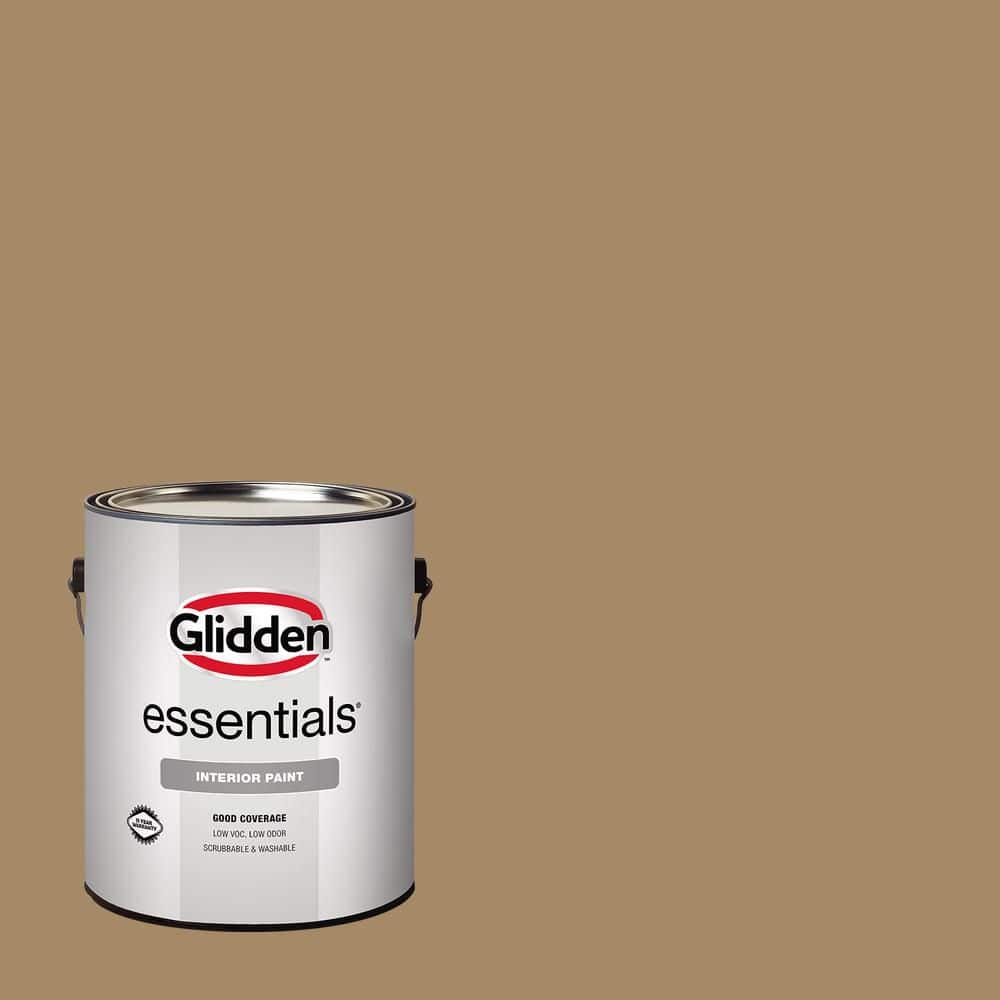 Glidden Essentials 1 gal. PPG1086-6 Coffee with Cream Semi-Gloss Interior Paint