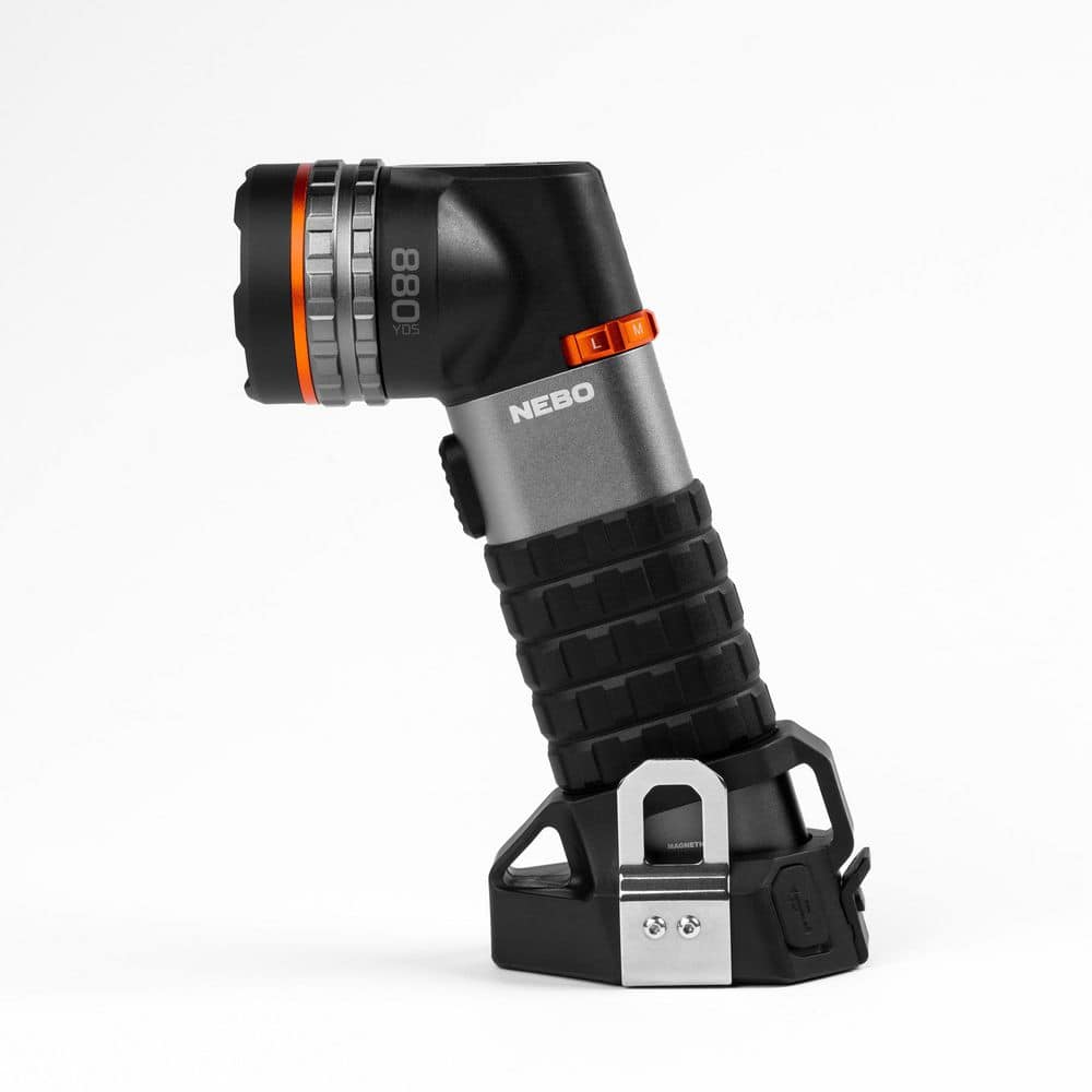 NEBO LUXTREME 450-Lumens Rechargeable Battery LED Handheld 1/2 Mile Spotlight Flashlight (2)