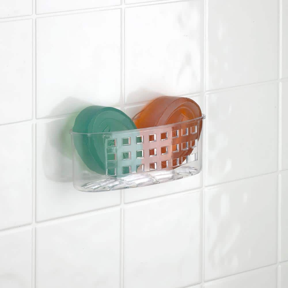 Bath Bliss Medium Bath Basket with Suction in Clear (2)