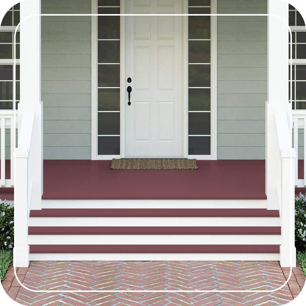 BEHR PREMIUM #HDC-CL-02 Textured Low-Lustre Enamel Interior/Exterior Porch and Patio Anti-Slip Floor Paint (2)
