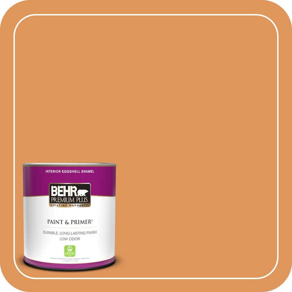 BEHR PREMIUM PLUS #M230-6 Amiable Orange Enamel Low Odor & Primer