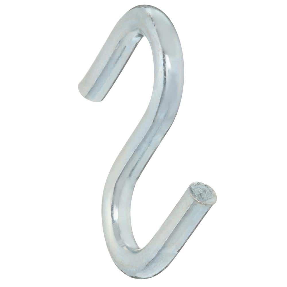Everbilt 1/4 in. x 2 in. Zinc-Plated Rope S-Hook (2-Pack) (2)