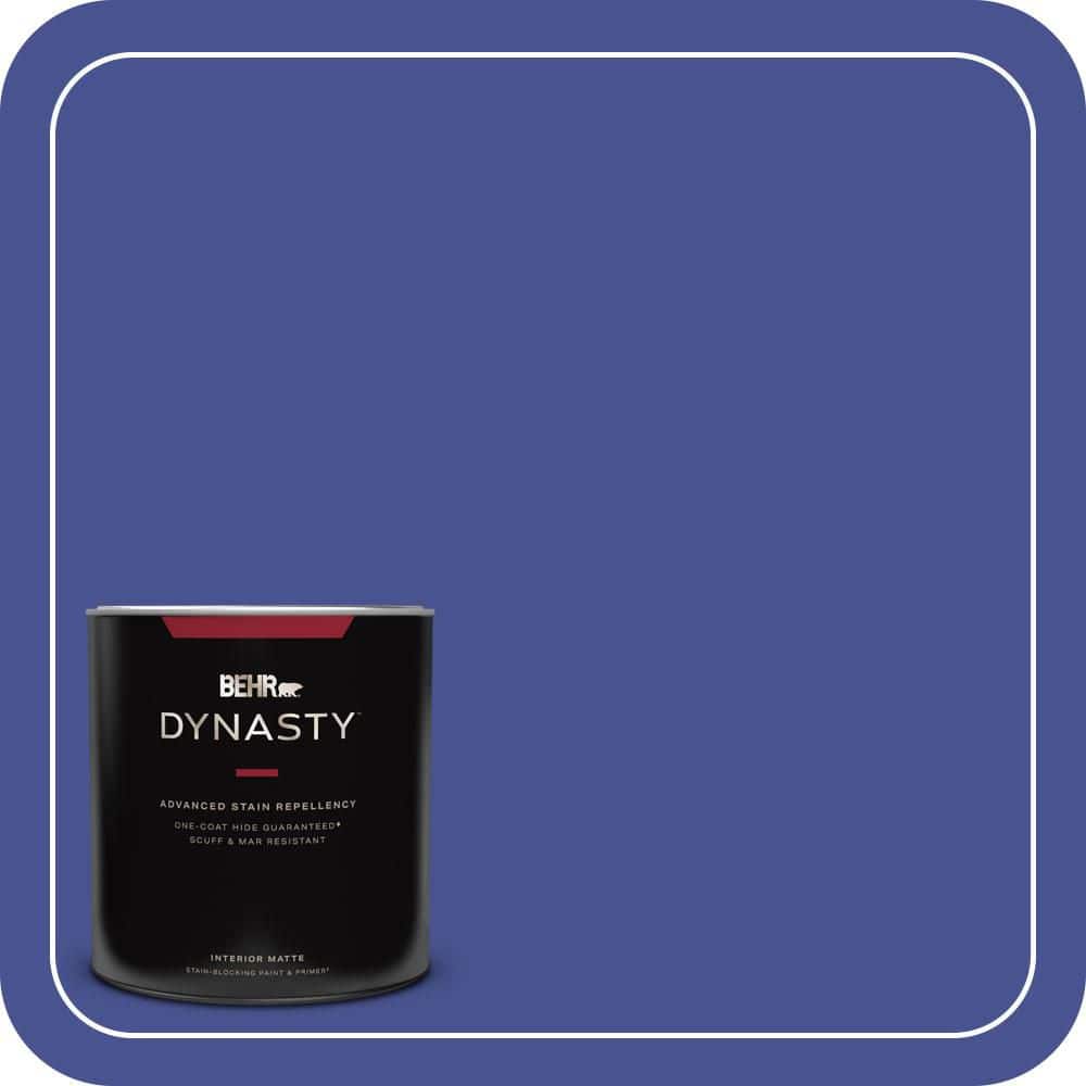 BEHR DYNASTY 1 qt. #P540-7 Canyon Iris One-Coat Hide Matte Interior Stain-Blocking Paint & Primer
