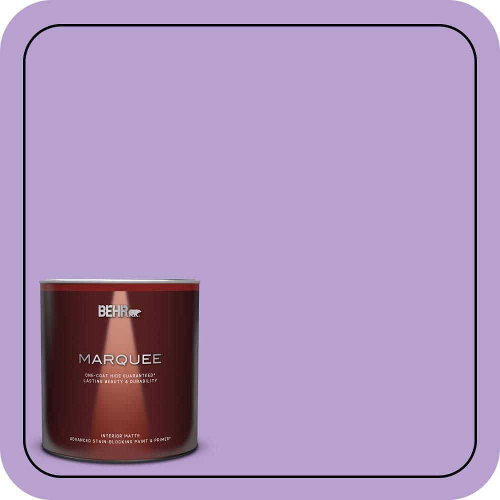 BEHR MARQUEE 1 qt. #P570-3 Flower Girl Matte Interior Paint & Primer