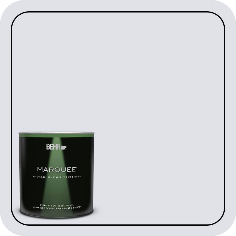 BEHR MARQUEE 1 qt. #640E-2 Lilac Champagne Semi-Gloss Enamel Exterior Paint & Primer