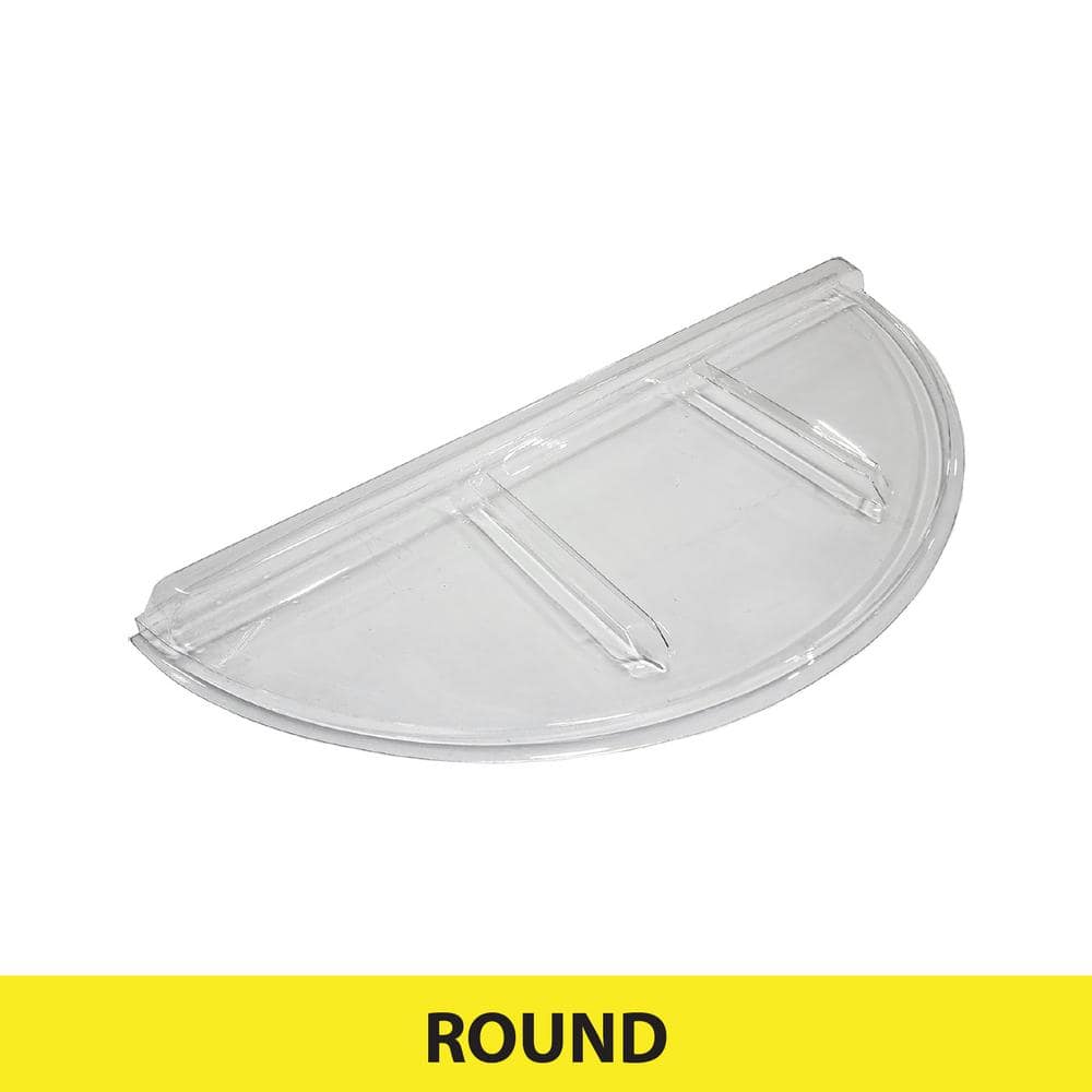 SHAPE PRODUCTS 39 in W x 17 in D x 2-1/2 in H Premium Round Flat Window Well Cover (1)