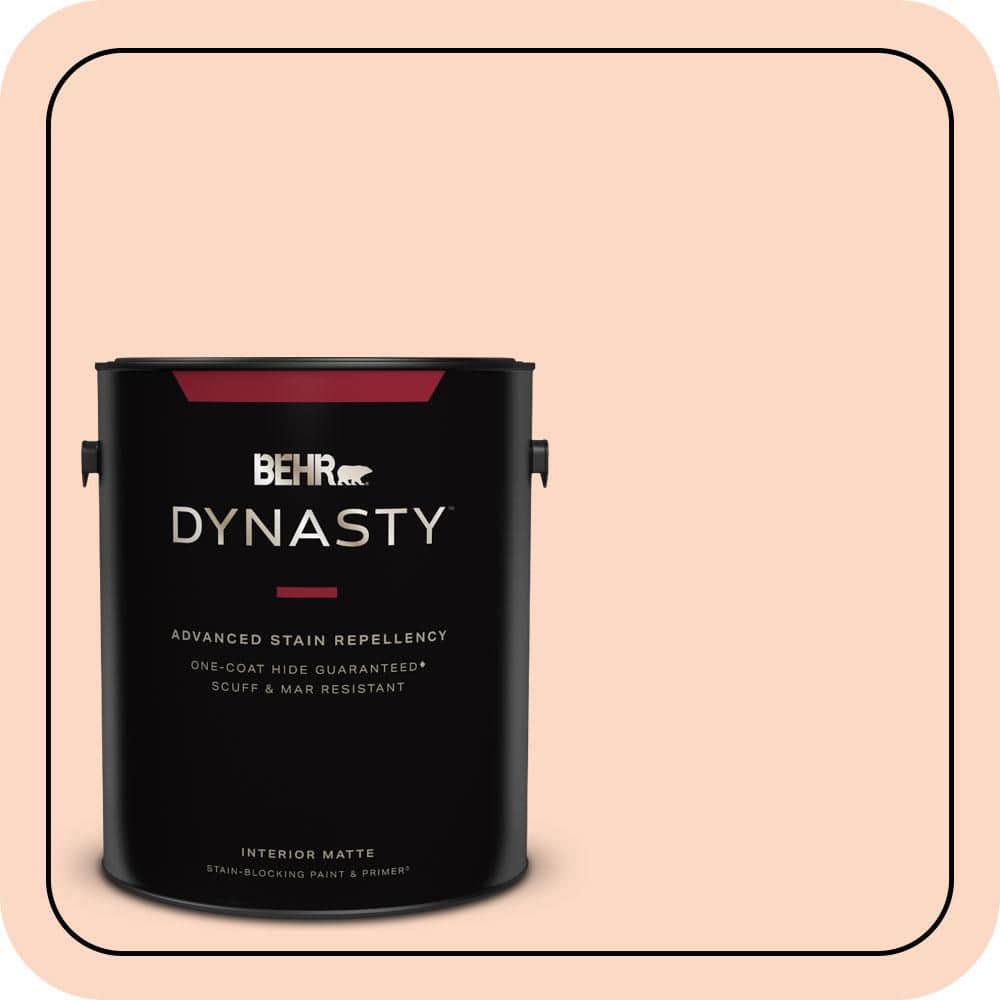 BEHR DYNASTY 1 gal. #P190-1 Fire Mist Matte Interior Stain-Blocking Paint & Primer