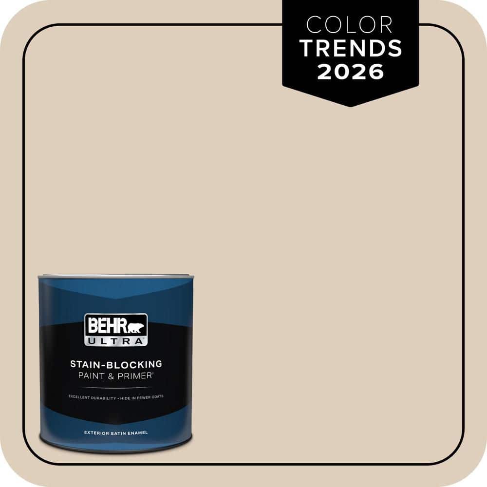 BEHR ULTRA 1 qt. #MQ3-11 Dainty Lace Satin Enamel Exterior Paint & Primer