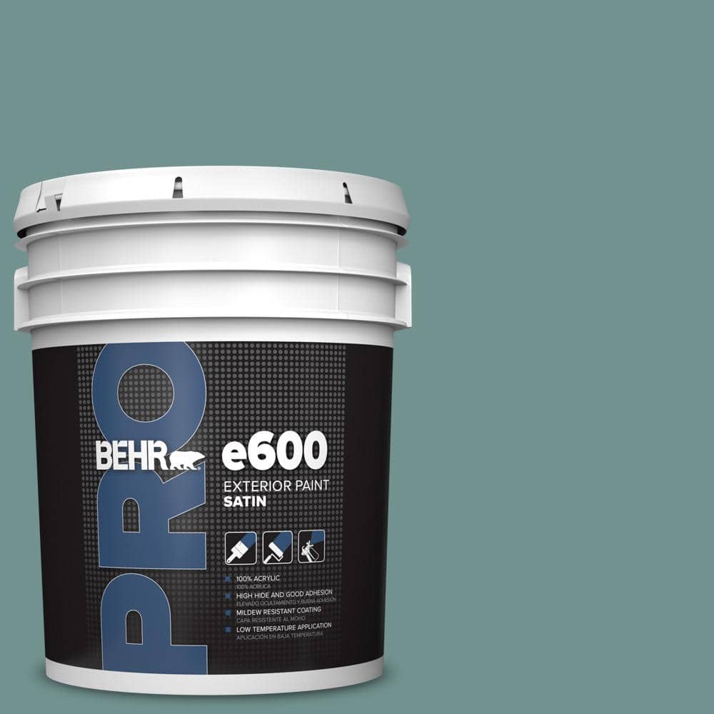 BEHR PRO 5 gal. #ECC-60-3 Pool Tide Satin Exterior Paint