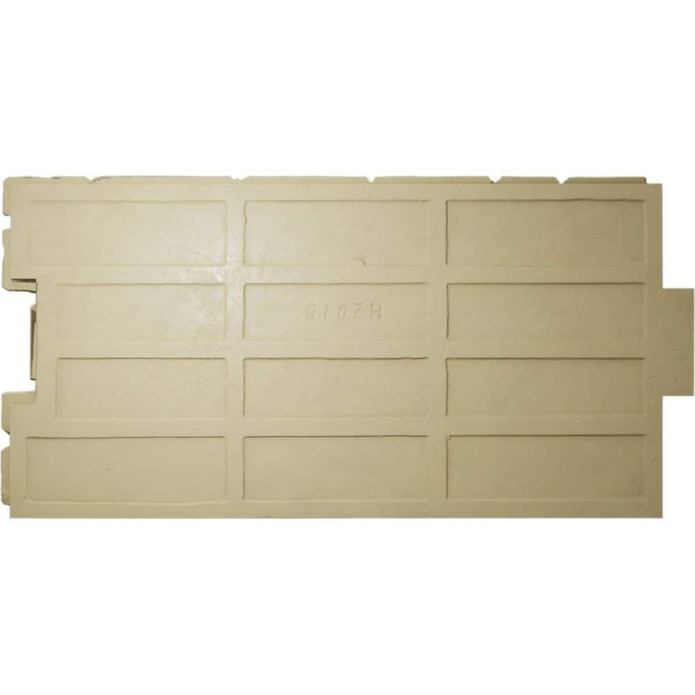 Ekena Millwork EverStone Cobblestone Faux Stone Panel, 48"W x 23 3/4"H x 1 1/8"D, Texas Color (2)