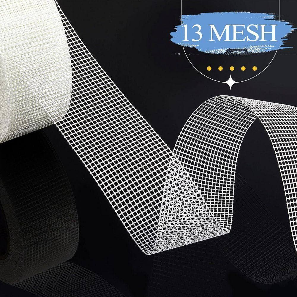 KIWDZFU 1.8 in. x 100 ft. White Self-Adhesive Fiberglass Drywall Joint Tape Wall Crack and Seam Patch for Drywall Repair, 5-Pack (3)