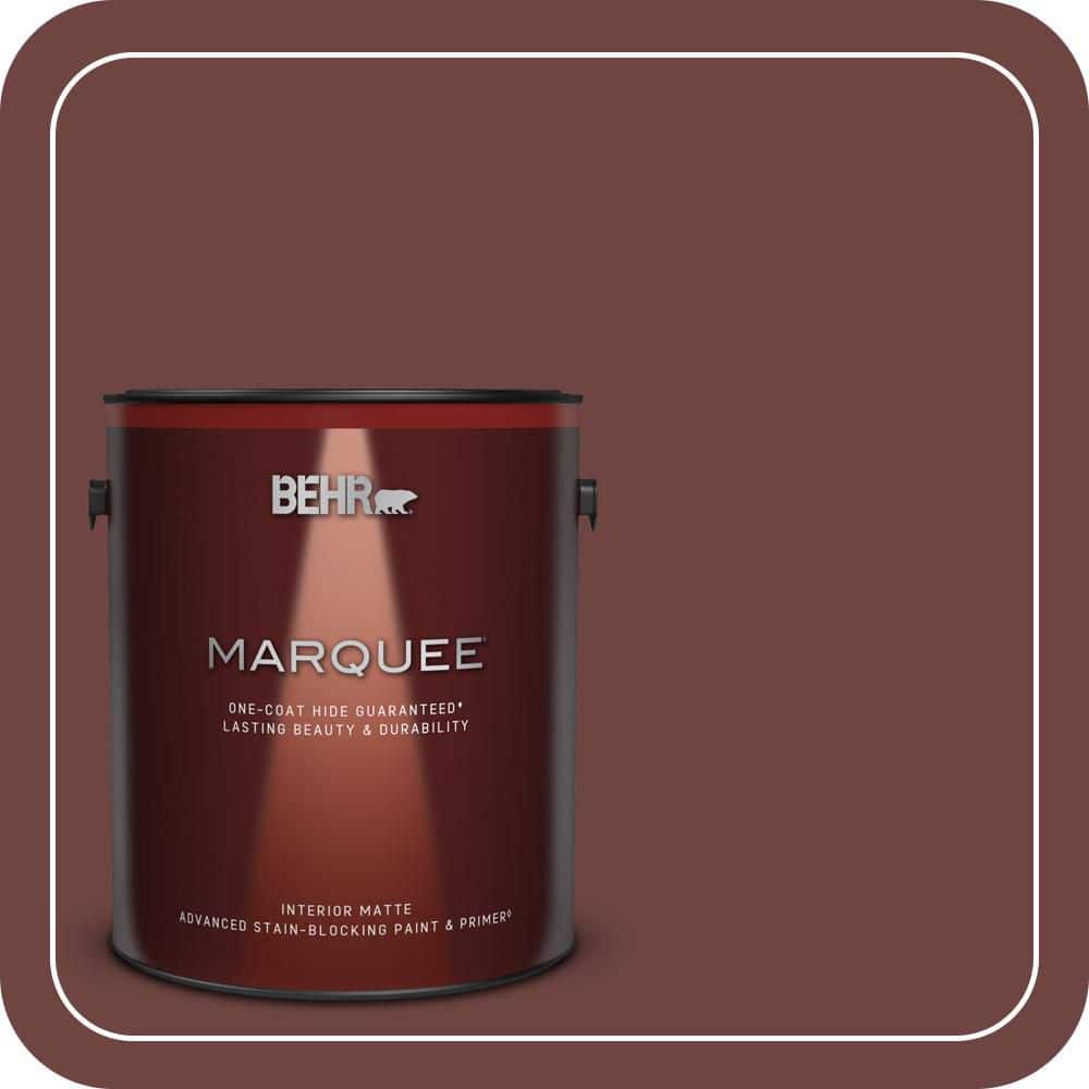 BEHR MARQUEE 1 gal. #S-G-710 Hawaiian Cinder Matte Interior Paint & Primer