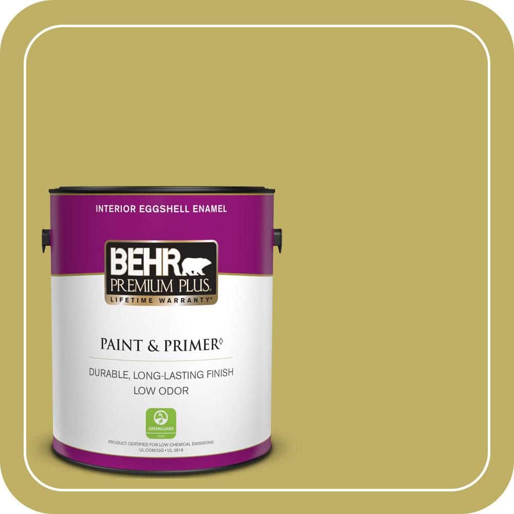 BEHR PREMIUM PLUS 1 gal. #PPU9-06 Riesling Grape Eggshell Enamel Low Odor Interior Paint & Primer