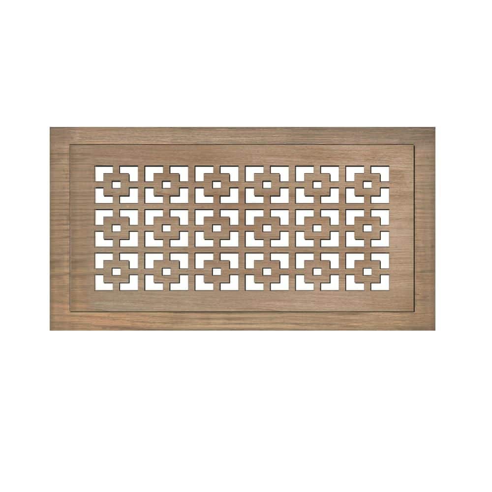 STELLAR Hardwood Floor Register, Duct Opening 6X12 (Overall 9x15) - Catalina Design