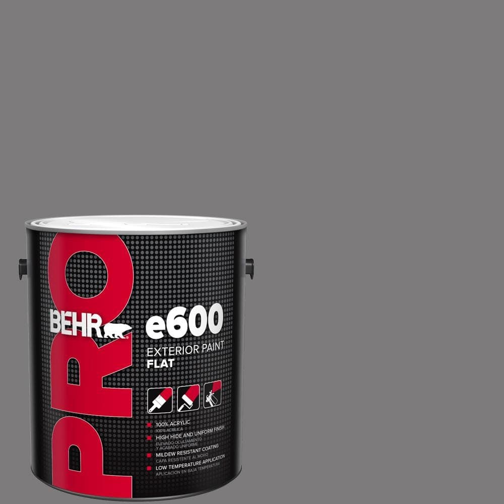 BEHR PRO 1 gal. #BXC-58 Stormy Gray Flat Exterior Paint