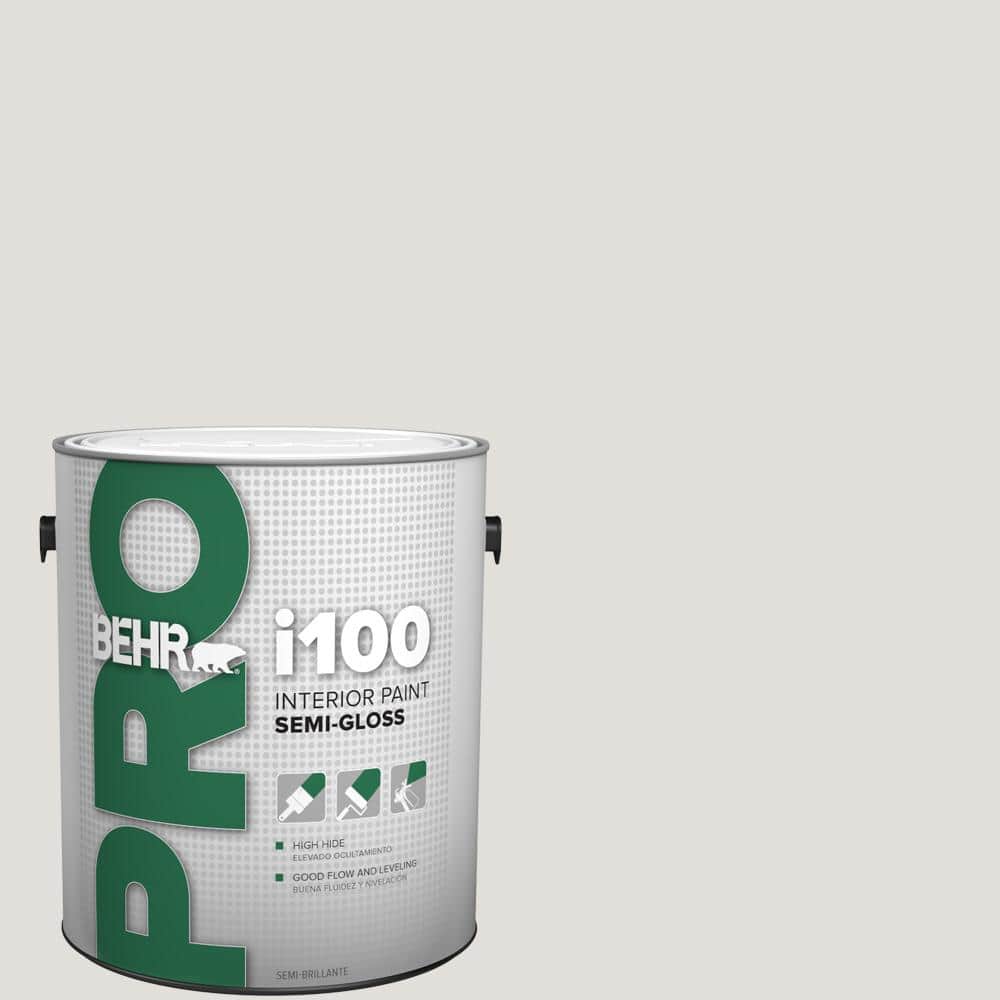 BEHR PRO 1 gal. #PR-W07 Fading Fog Semi-Gloss Interior Paint