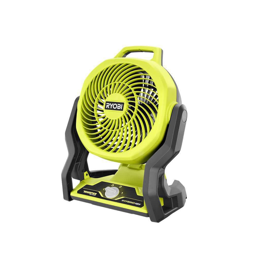 RYOBI ONE+ 18V Cordless Hybrid WHISPER SERIES 7-1/2 in. Fan