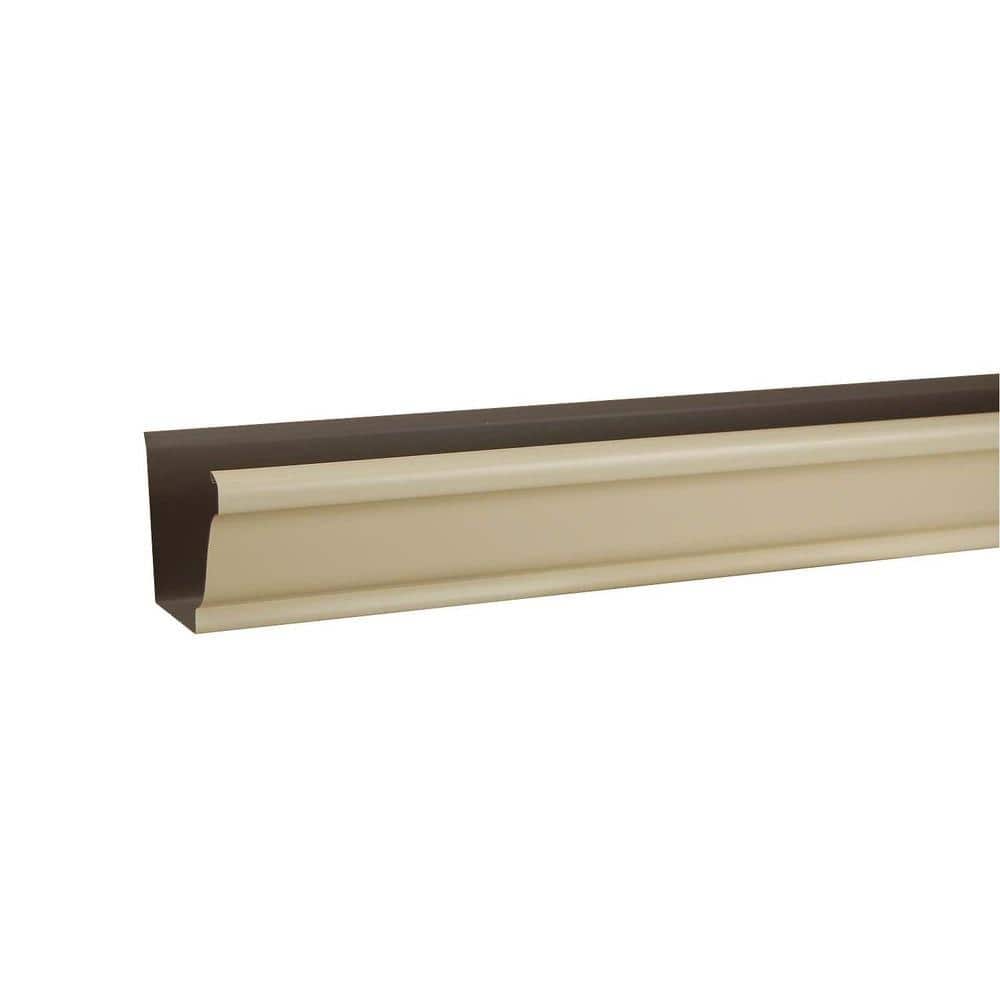 Amerimax 6 in. x 10 ft. K-Style Heritage Cream Aluminum Gutter