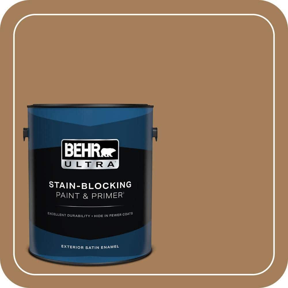 BEHR ULTRA 1 gal. #S280-6 Hazel Satin Enamel Exterior Paint & Primer