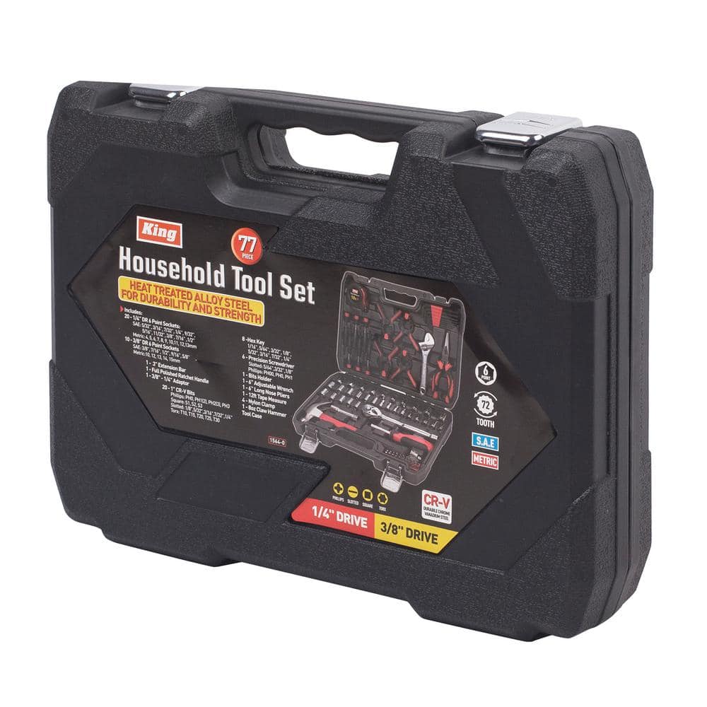 KING 77-Piece Household Tool Set (2)