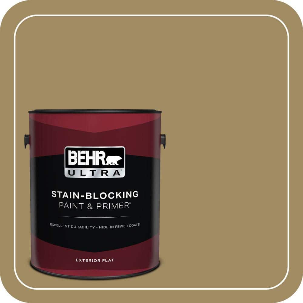 BEHR ULTRA 1 gal. #S320-6 Garden Salt Green Flat Exterior Paint & Primer